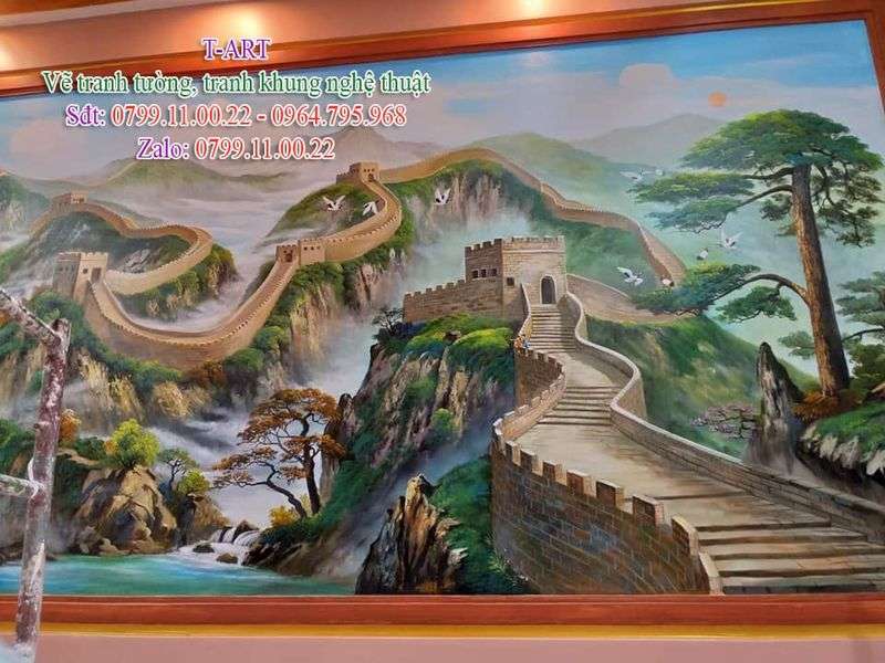 Vẽ Tranh Tường Ninh Bình Đẹp, Giá Rẻ, 3D - Giảm 50k/m2!!!