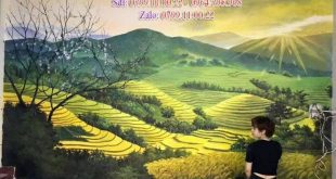 Dịch vụ vẽ tranh tường, vẽ tranh tường phong cảnh, vẽ tranh tường phòng khách, vẽ tranh tường cafe, vẽ tranh tường quán ăn