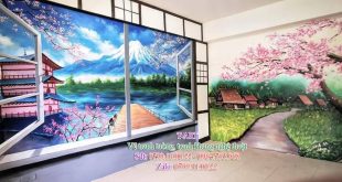Dịch vụ vẽ tranh tường, vẽ tranh tường phòng khách, vẽ tranh tường mã đáo thành công, vẽ tranh tường sơn thủy, vẽ tranh tường đồng quê