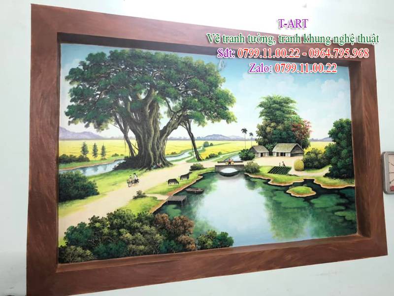 Vẽ Tranh Tường Bắc Ninh Đẹp, Giá Rẻ, 3D - Giảm 50k/m2!!!