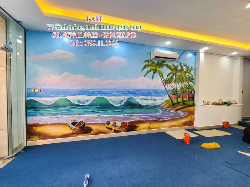 Dịch vụ vẽ tranh tường, vẽ tranh tường phong cảnh, vẽ tranh tường phòng khách, vẽ tranh tường cafe, vẽ tranh tường quán ăn