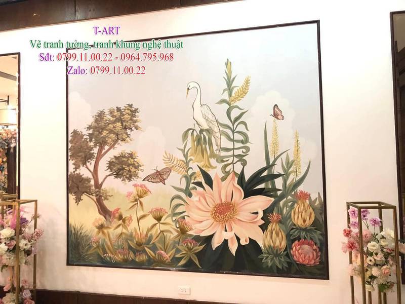 Dịch vụ vẽ tranh tường, vẽ tranh tường Cafe, vẽ tranh tường trà sữa, vẽ tranh tường trà chanh