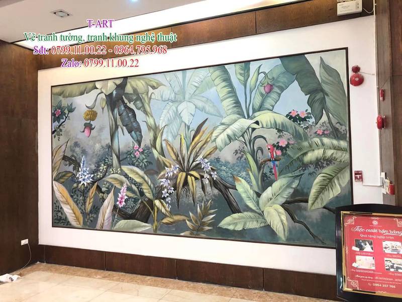 Dịch vụ vẽ tranh tường, vẽ tranh tường Cafe, vẽ tranh tường trà sữa, vẽ tranh tường trà chanh