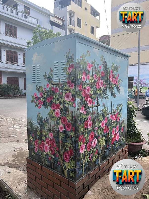 Vẽ Bốt Điện vẽ tranh bốt điện, trang trí bốt điện đường phố, bốt điện nghệ thuật, vẽ tường công cộng, vẽ tranh bảo vệ môi trường, làm đẹp bốt điện