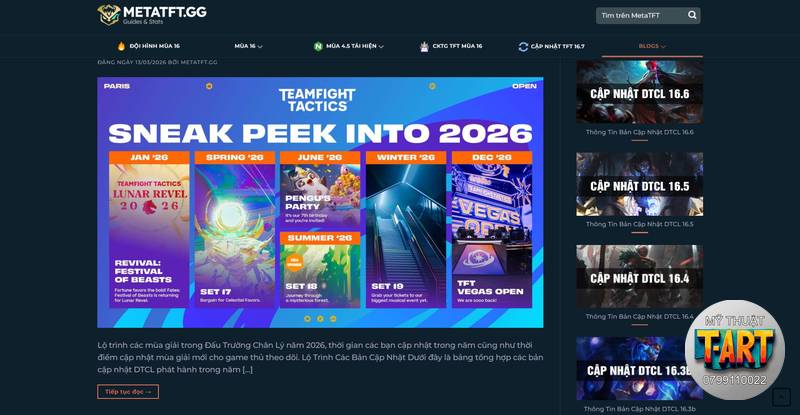 Nắm bắt meta TFT siêu tốc tại MetaTFT.GG
